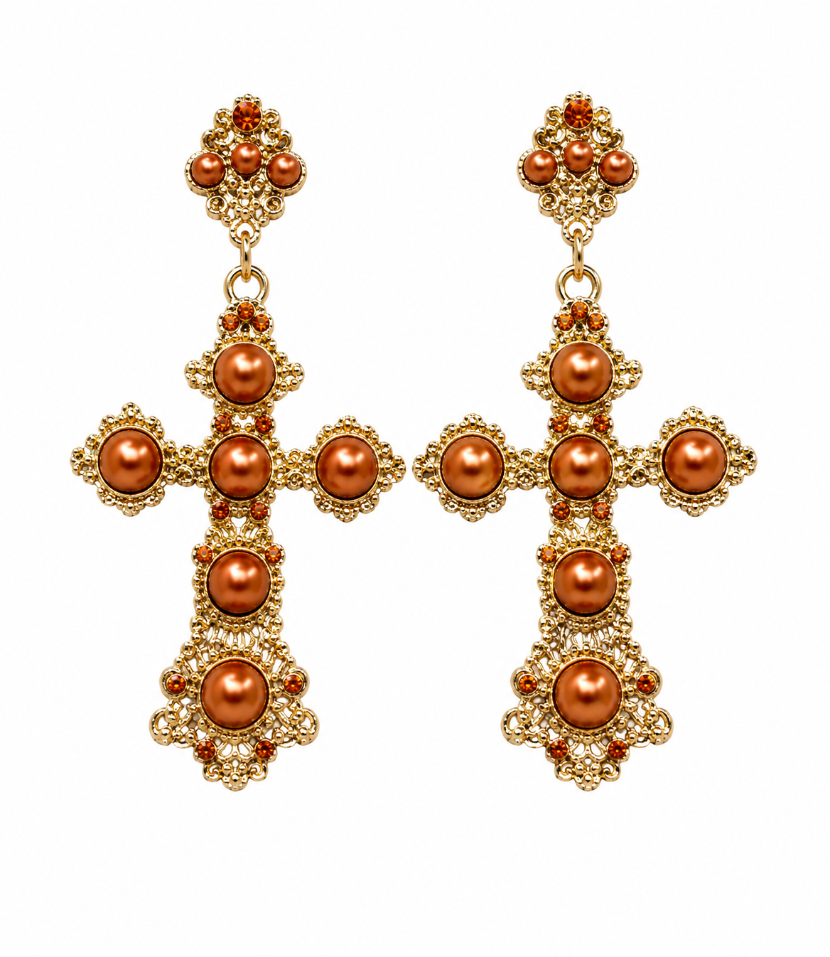 Pendientes Cruz Ámbar