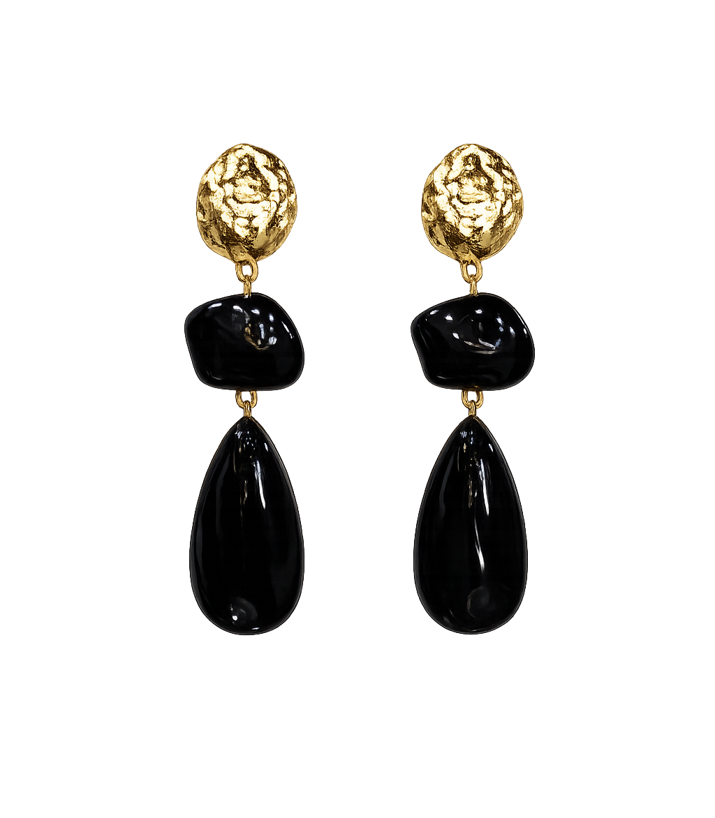 Pendientes Negro Lava