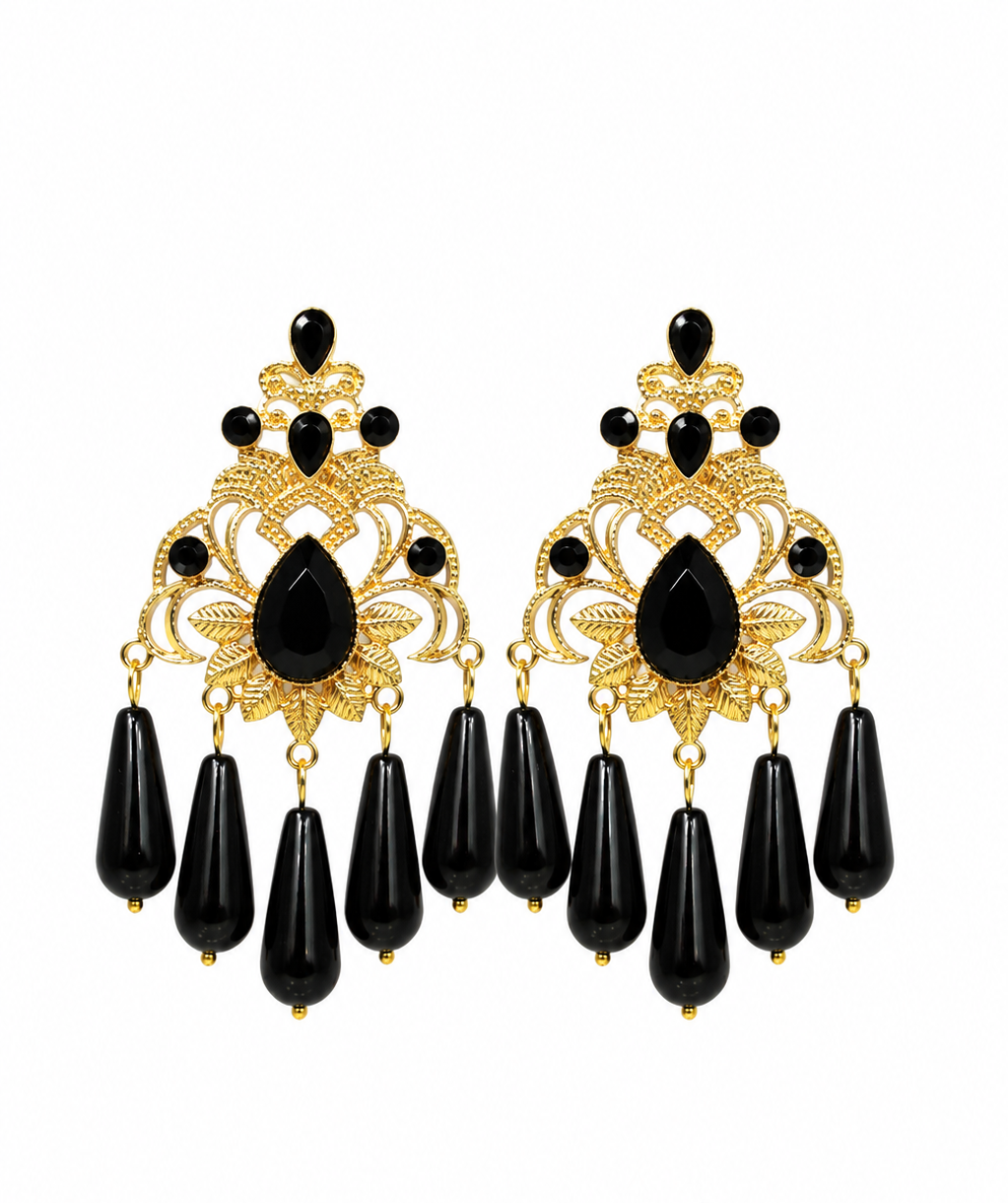 Pendientes Araña Negra