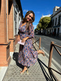 Vestido gasa floral