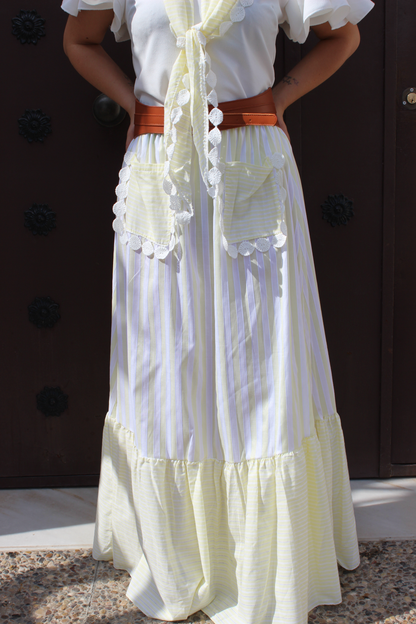 Conjunto Falda y Piquillo Margarita