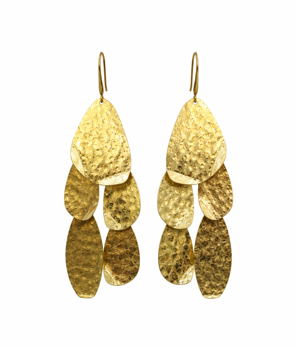 Pendientes Gotas Martelé