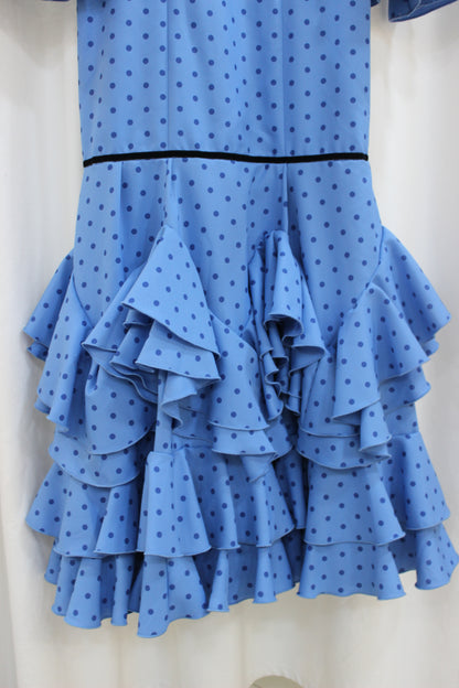 Vestido Jacinto Lunares Azul