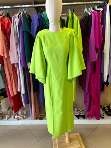 Vestido midi verde lima