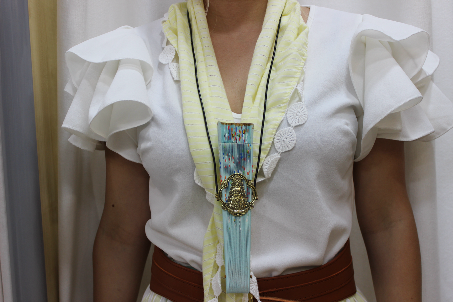 Cuelga Abanico Virgen del Rocío