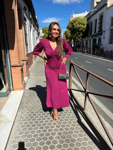 Vestido frunce delantero