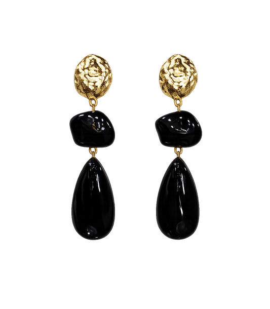 Pendientes Negro Lava