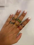 Anillo hojas colores