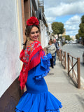 Traje flamenca pavo