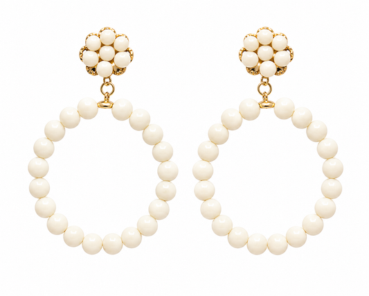 Pendientes Aro Marfil