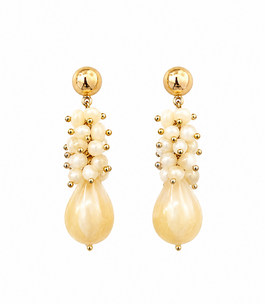 Pendientes Lágrima Perla