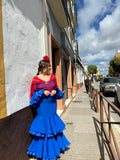 Traje flamenca pavo